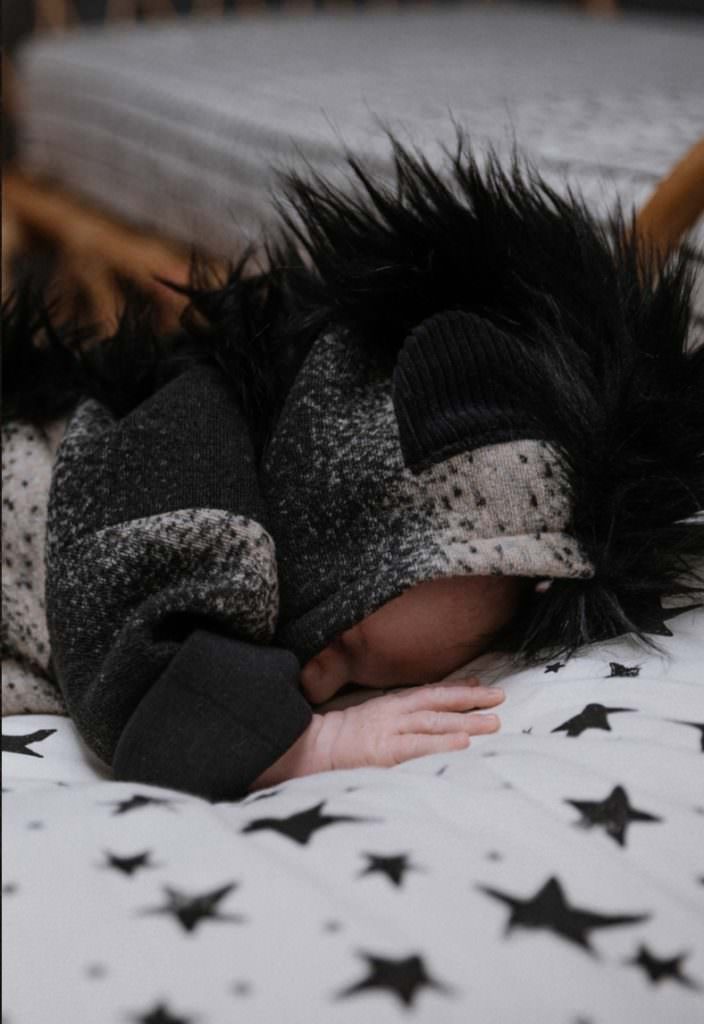 Amazing mohican hooded all in one for baby fashion from Noe & Zoe fall 2017