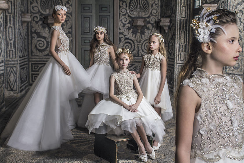 Kids luxury fashion by Mischka Aoki for fall 2017