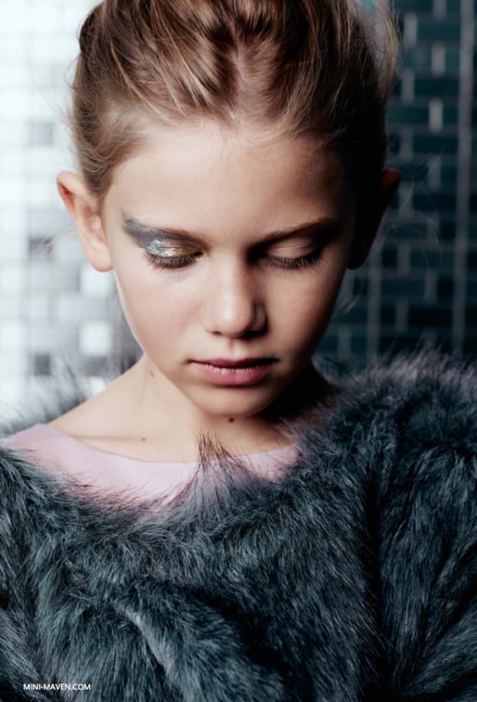 Omamimini Husky Faux Fur Coat kids fashion from Mini Maven winter shoot