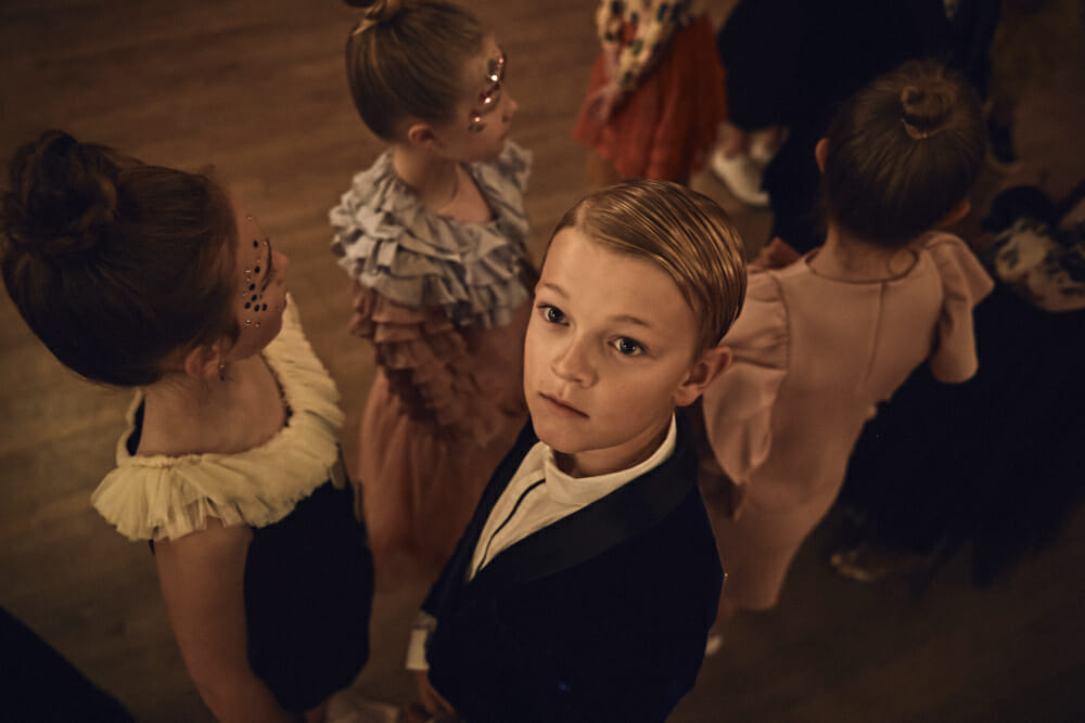 Perfect styling by Kate Van Der Hage for Kids ballroom party fashion winter 2017