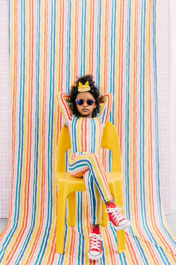 Deckchair multicolour stripes at Noe & Zoe kids fashion for summer 2017