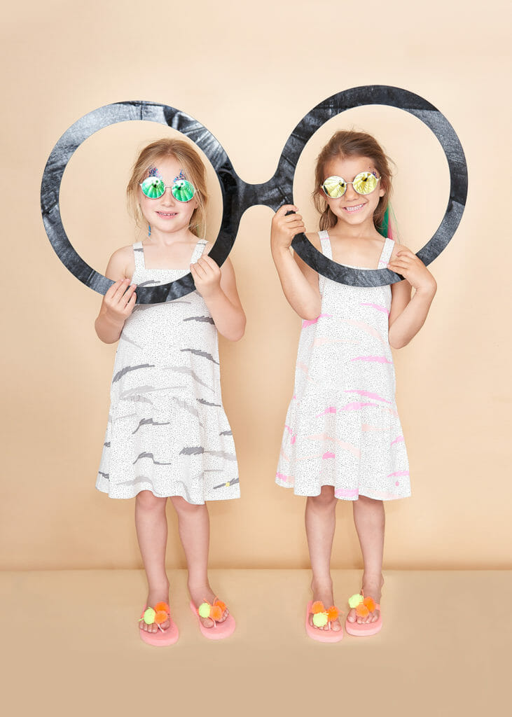Zig zag clouds effect print for kids fashion summer 2018 by The Bonnie Mob