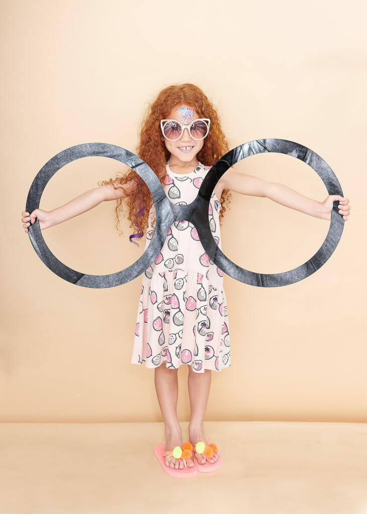 Fun spectacles print by The Bonnie Mob for summer 2018 kids fashion