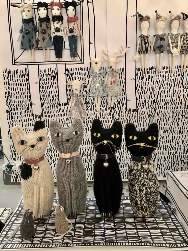 Adore these soft toy cats by Severina Kids at Dot to Dot London