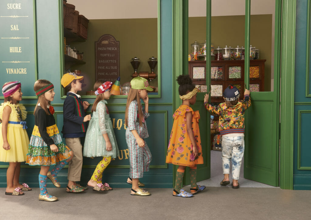 Gucci Kids SS18 kids fashion line up now at Alex and Alexa