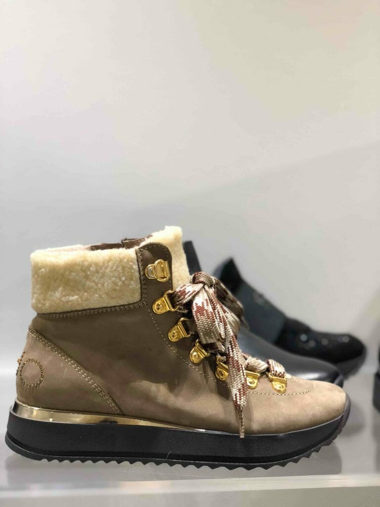 Shearling hiking style by Liu-Jo at MICAM for kids footwear trends winter 2018