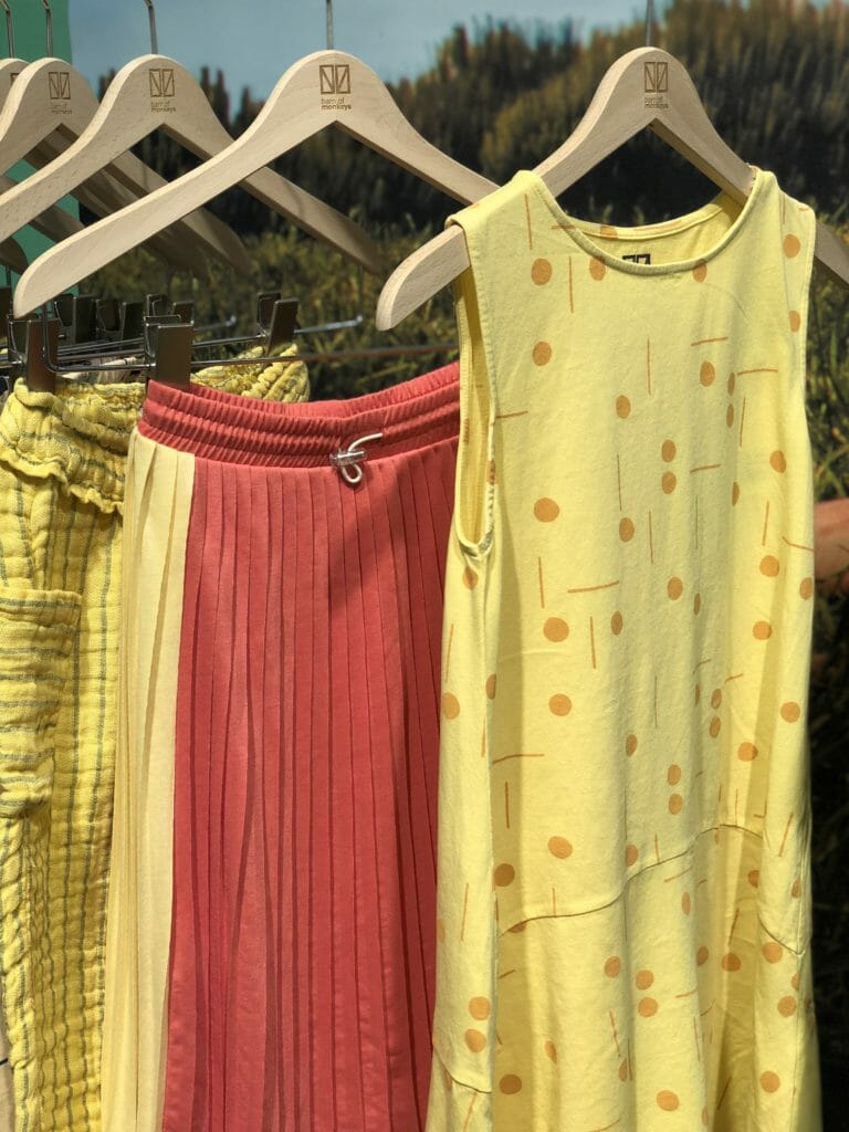 All the sunshine colours at Barn of Monkeys for SS19 kids fashion at CIFF Kids