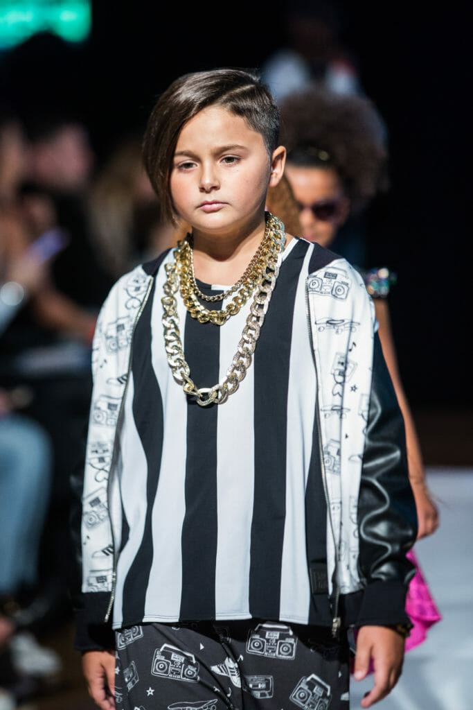 Urban looks by Jnr Nation at Mini Mode kids catwalk photo by Emma Wright Photography