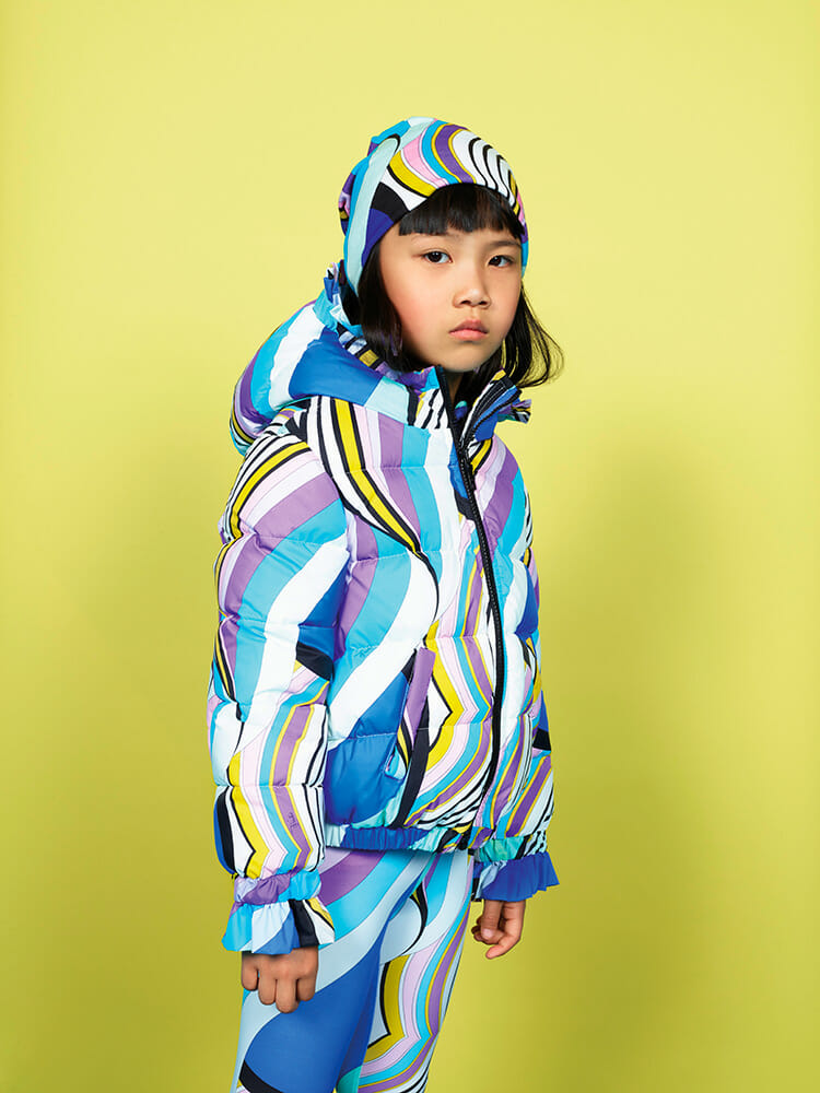 Padded Pucci - sports looks from the Italian labels retro look for winter 2018 kids fashion