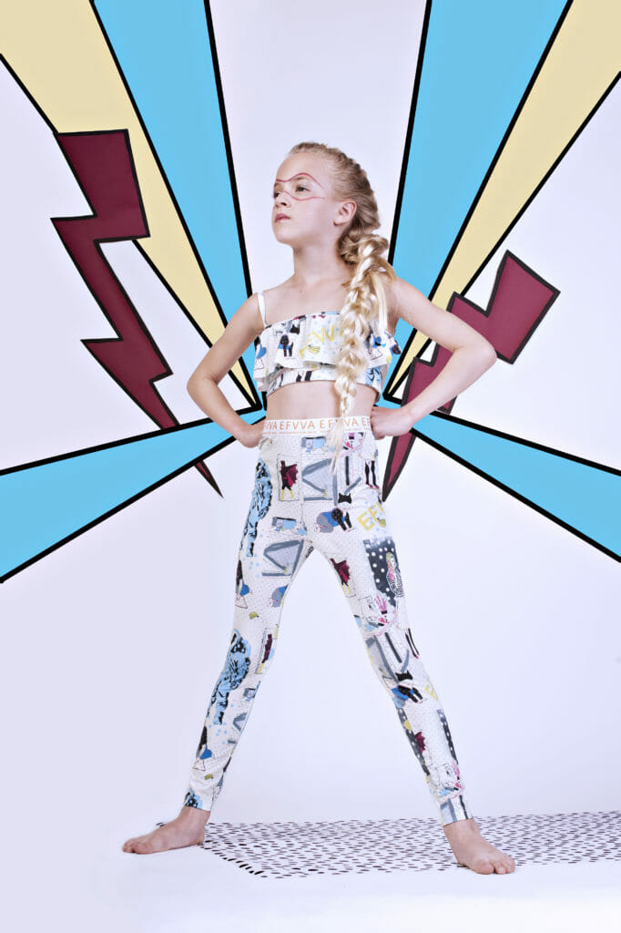 Superpower Pop kids fashion collection by EFVVA for summer 2019