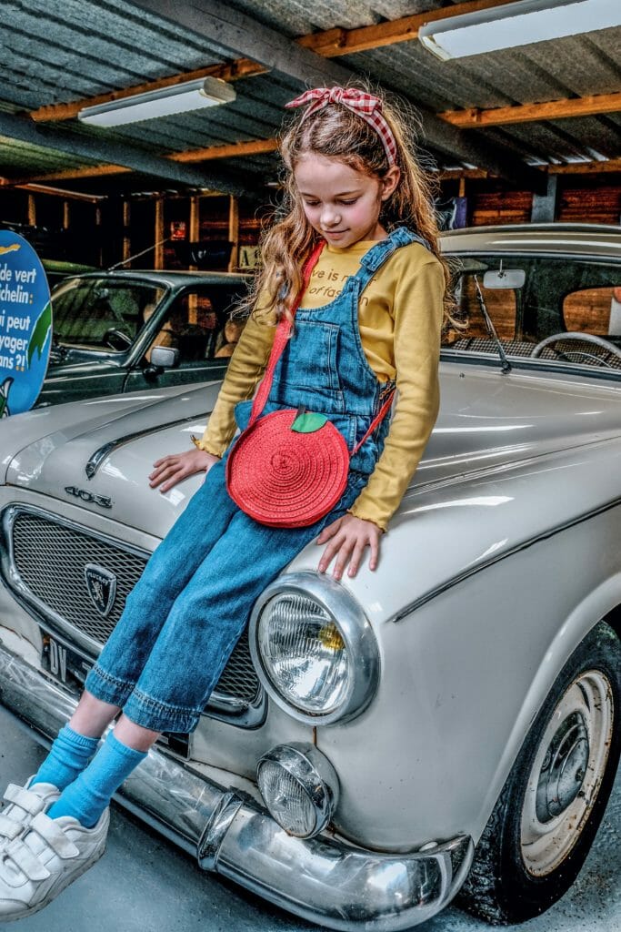 Fruity straw bag and a retro gingham headband at Rockahula Kids for summer 2019