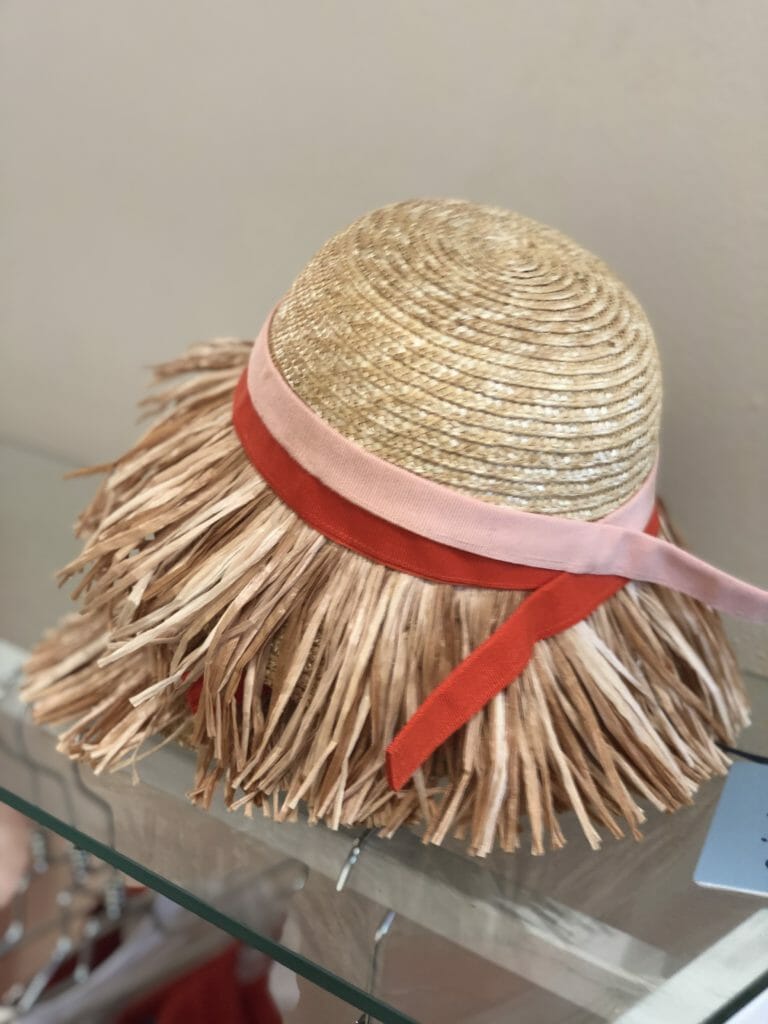 Raffia fringe trim at MiMiSol used for accessories and on clothing for summer 2020