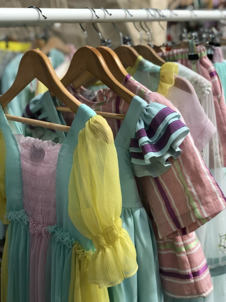 Light as air fabrics and sweetie shop colours at Paade Mode for summer 2020 