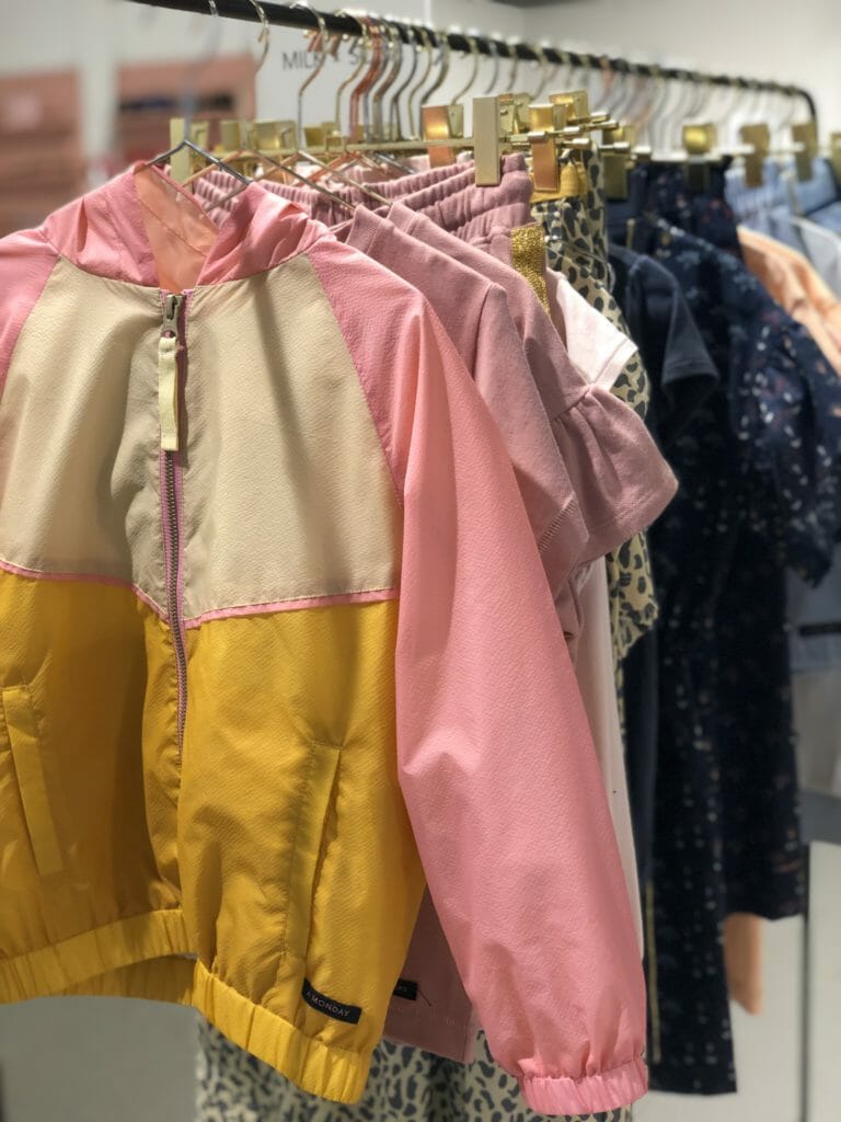 Sorbet toned shell suit jacket at A Monday in Copenhagen for kidswear spring/summer 2020