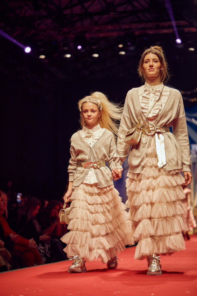 Mummy and me tulle with the Edwardian feel at Monnalisa for FW20