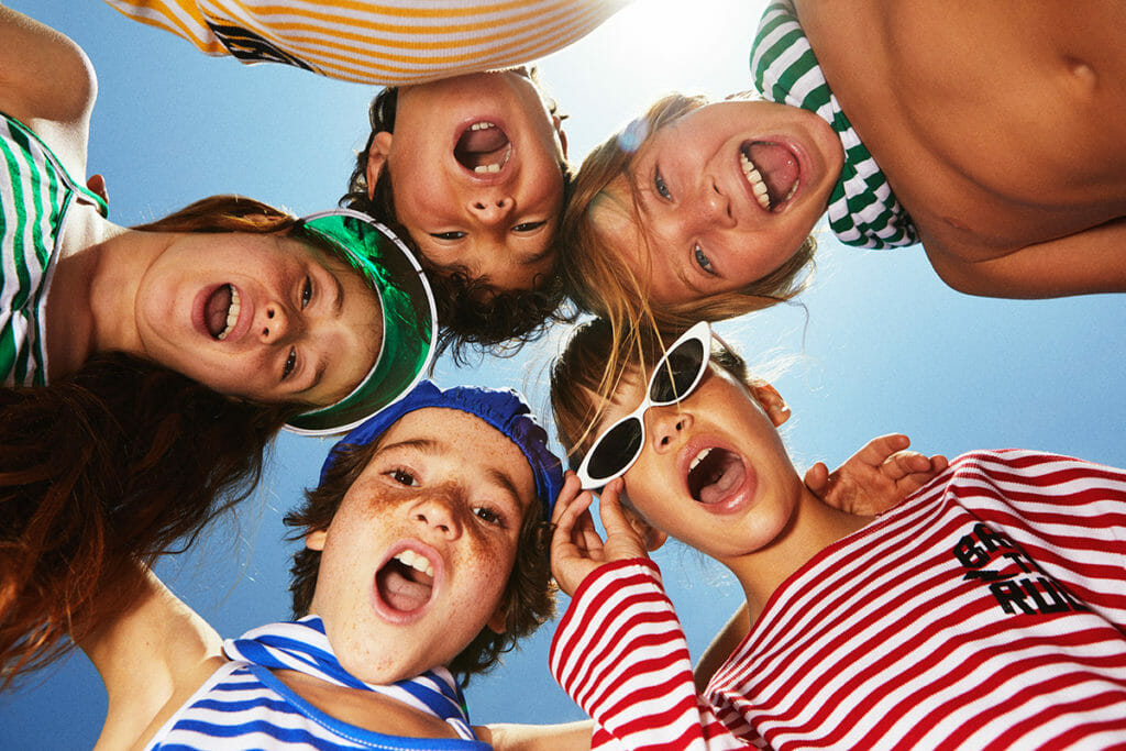 Cheerful kids summer shoot from Yporqué for the 2020 fashion season
