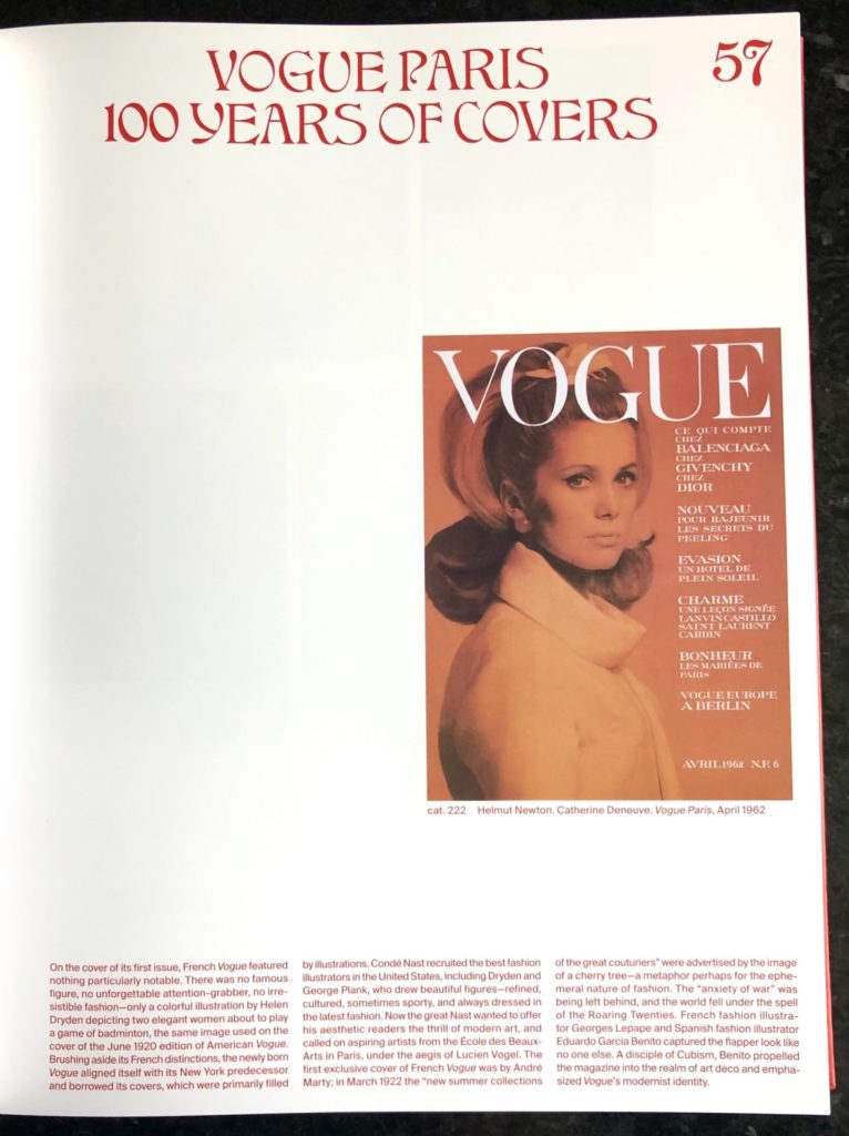 Divided into sections with in depth copy - Vogue Paris 100 years
