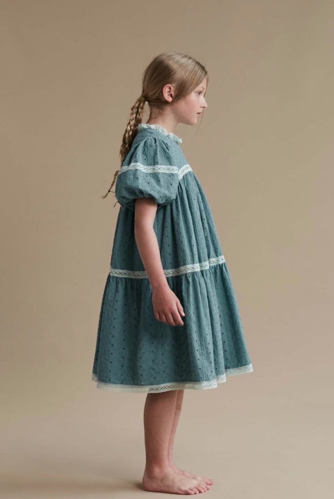 The romantic outline has an almost Bridgerton feel at The Middle Daughter for SS22 kids fashion trend inspiration